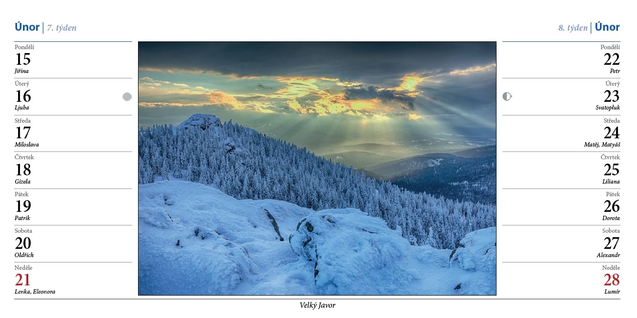 Stolní kalendář Šumava 2027